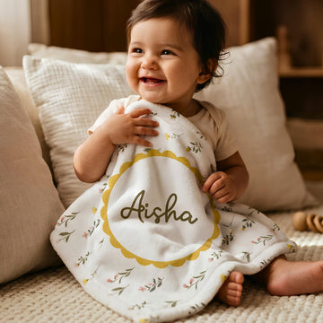 personalized Aqiqah Keepsake | custom islamic baby name blanket | Unique Gift for Newborn muslim baby