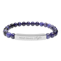 Personalized Stainless Steel Bar Bracelet | Engraved Islamic Gift for Her