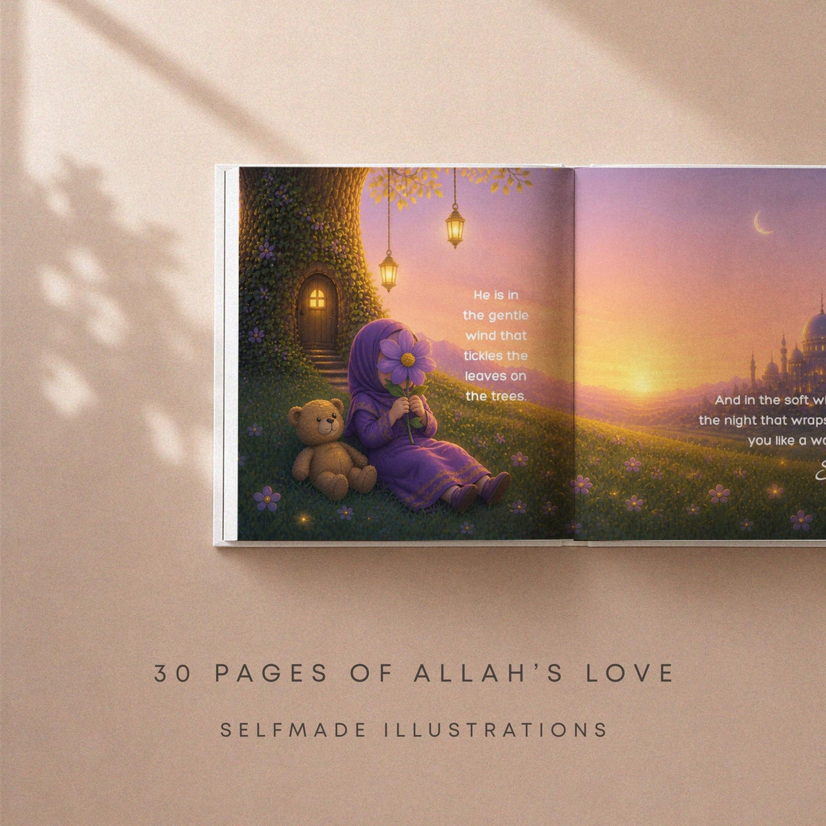 Personalized Islamic Bedtime Story Book for Girls | Keepsake Memory Book | Unique Muslim Gift for Eid | Allah Bedtime Story