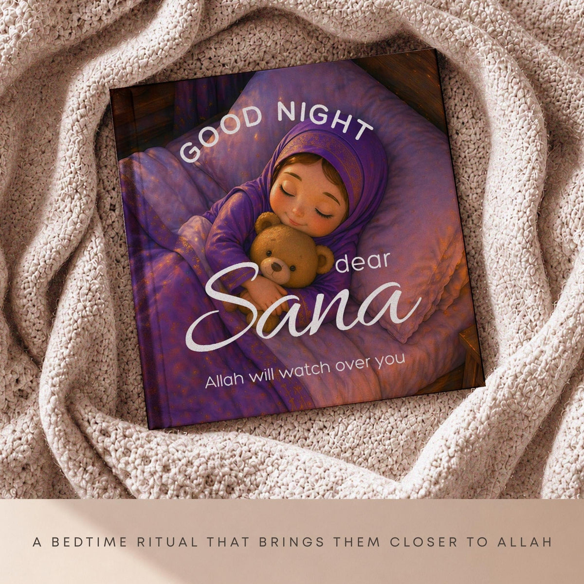 Personalized Islamic Bedtime Story Book for Girls | Keepsake Memory Book | Unique Muslim Gift for Eid | Allah Bedtime Story