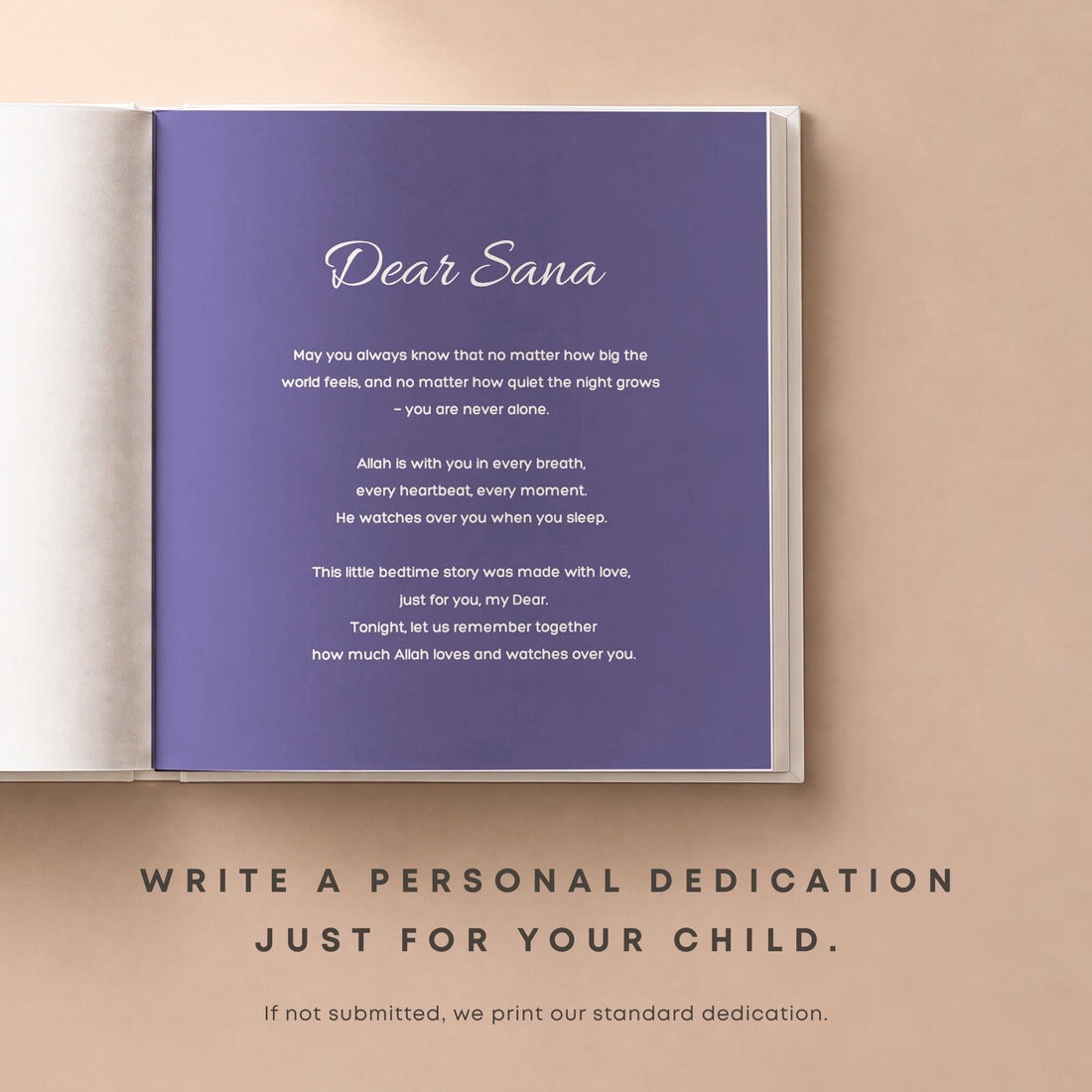 Personalized Islamic Bedtime Story Book for Girls | Keepsake Memory Book | Unique Muslim Gift for Eid | Allah Bedtime Story