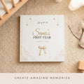 Personalized Baby Naming Gift - Islamic Memory Book - Muslim Aqiqah Keepsake, Custom First Year Milestones