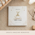 Personalized Islamic Baby Memory Book - First Year Keepsake, Muslim Milestone Journal