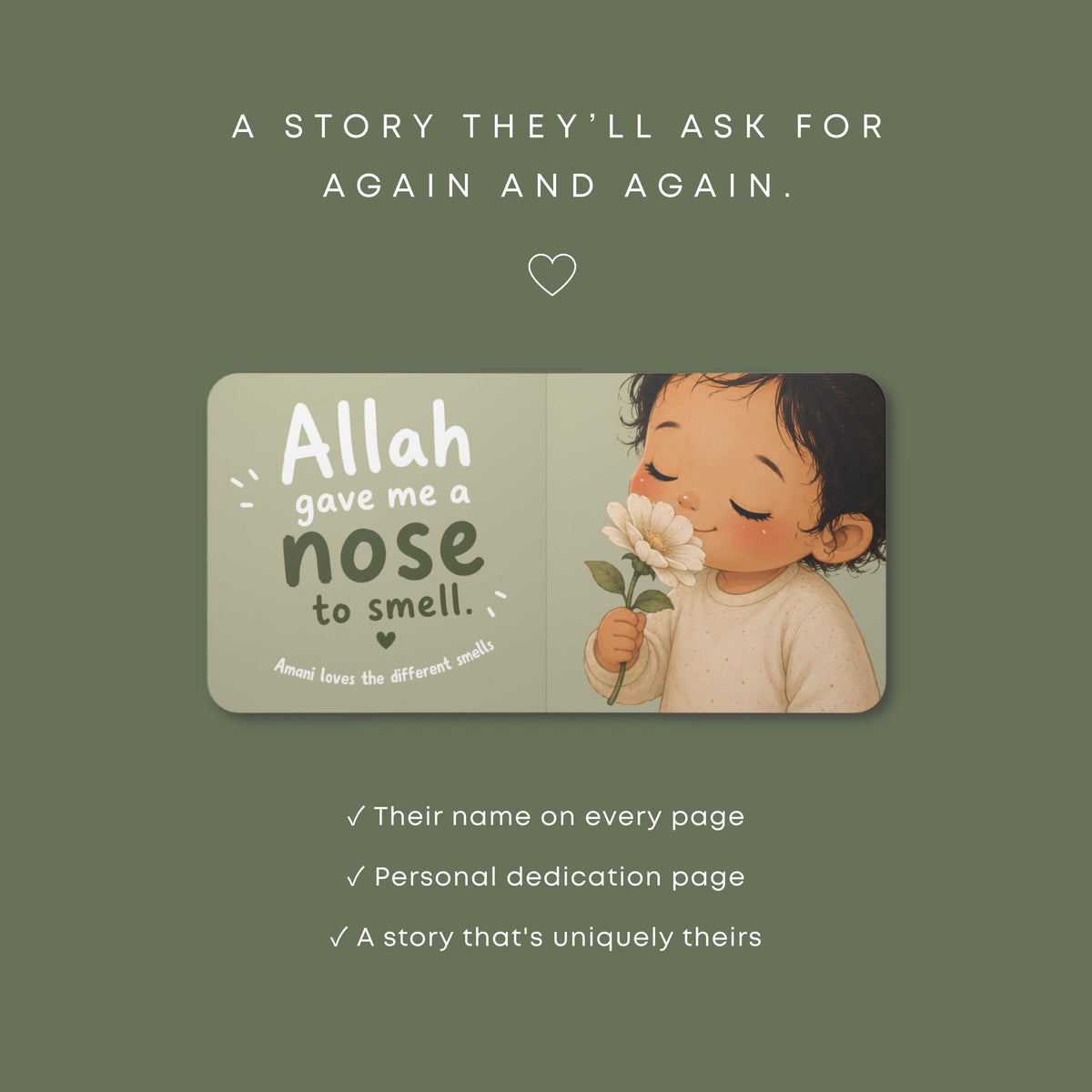 Aqiqah gift - Personalized First Book for Girls | Personalized Board Book | Custom Muslim Baby Gift | Islamic one year old birthday gift