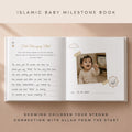 Personalized Islamic Baby Book | 112 Pages XXL Muslim First Year Baby Book | Islam Baby Favor | Aqiqah Memory Gift