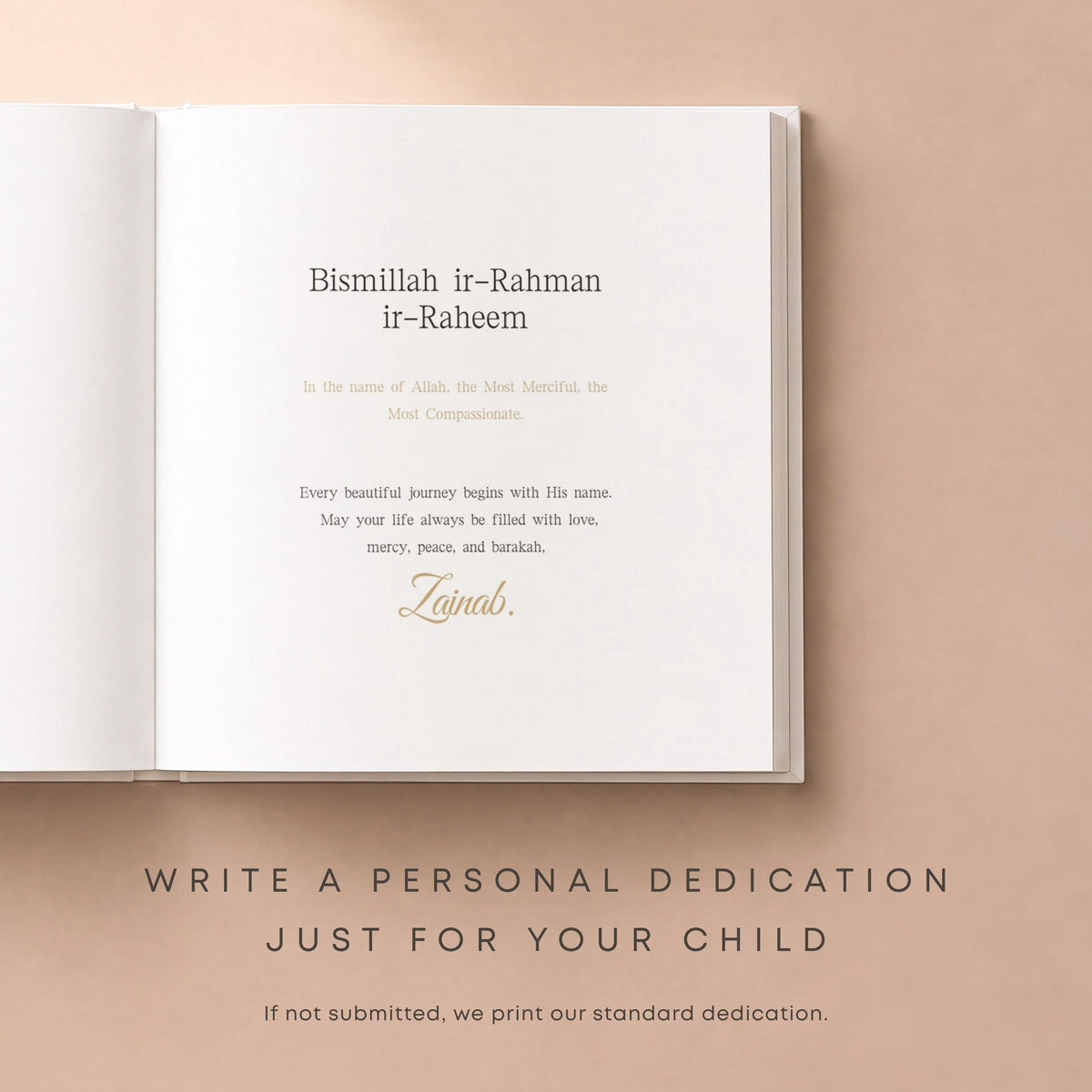 Personalized Islamic Baby Book | 112 Pages XXL Muslim First Year Baby Book | Islam Baby Favor | Aqiqah Memory Gift