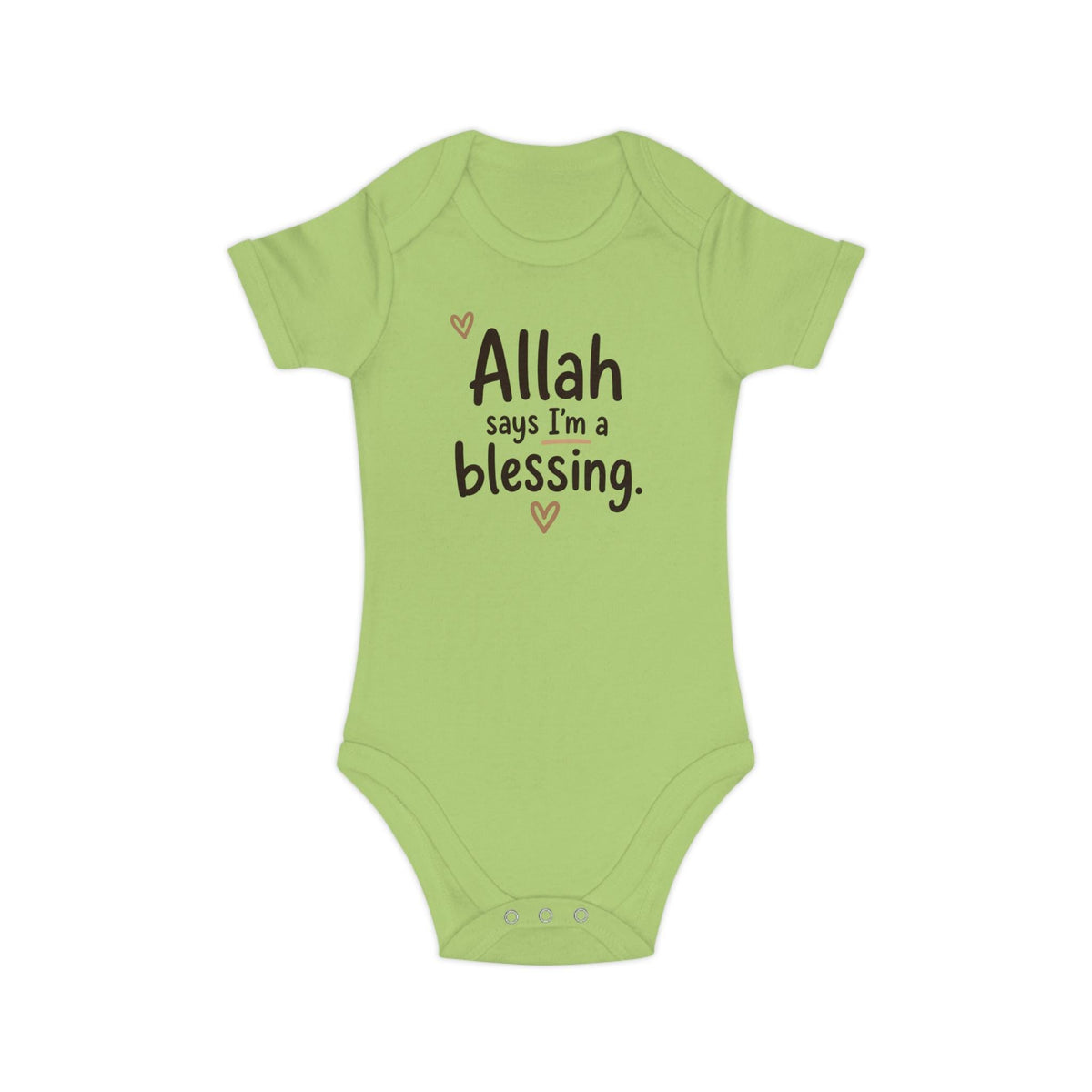 Islamic Baby Bodysuit | Allah Says I'm A Blessing, 100% Cotton Gift