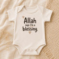 Islamic Baby Bodysuit | Allah Says I'm A Blessing, 100% Cotton Gift
