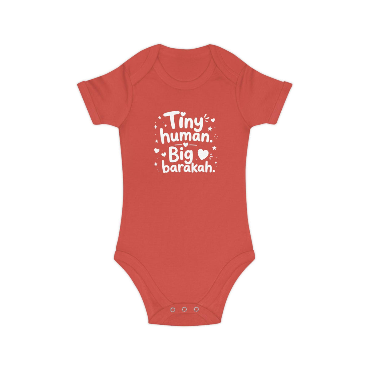 Islamic Baby Bodysuit | Tiny Human Big Barakah, 100% Cotton