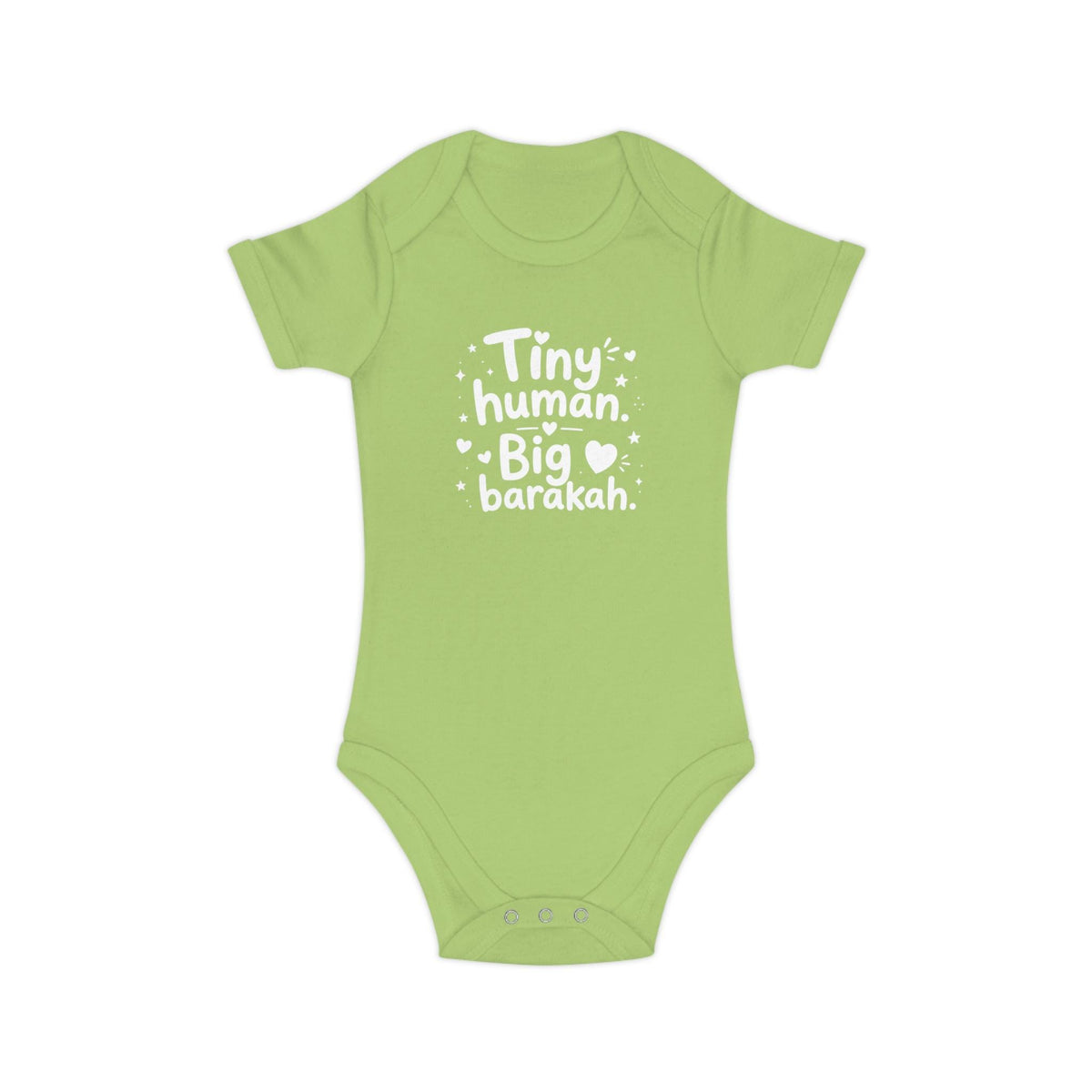 Islamic Baby Bodysuit | Tiny Human Big Barakah, 100% Cotton