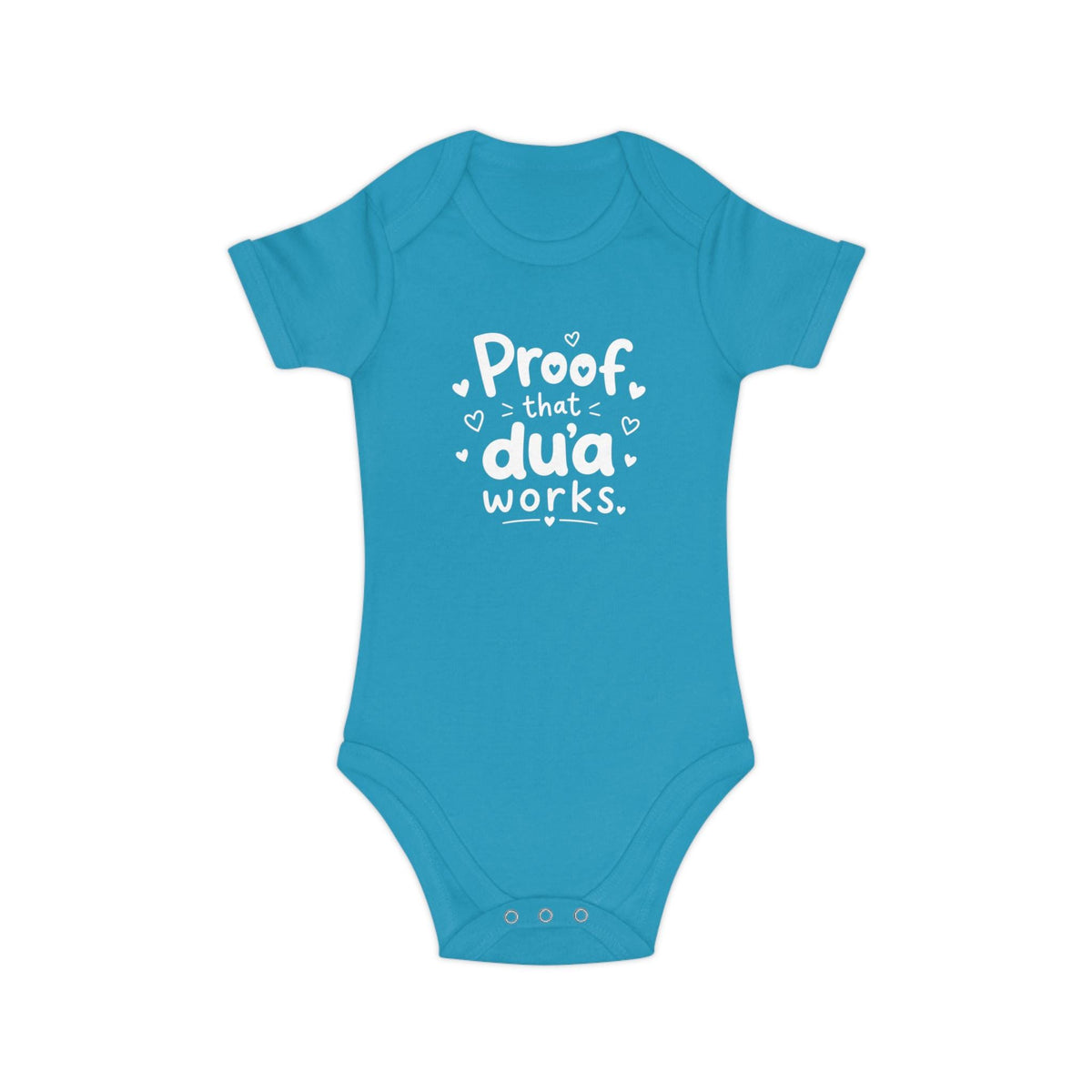 Islamic Baby Bodysuit | Proof Dua Works, Organic Cotton Newborn Gift
