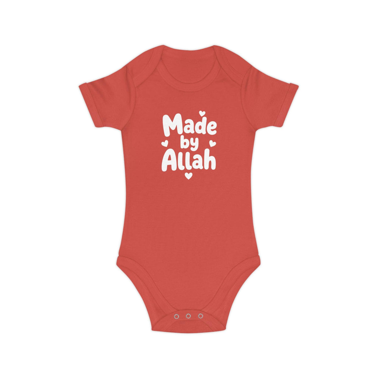 Muslim Baby Bodysuit | Made by Allah, 100% Cotton Islamic Gift