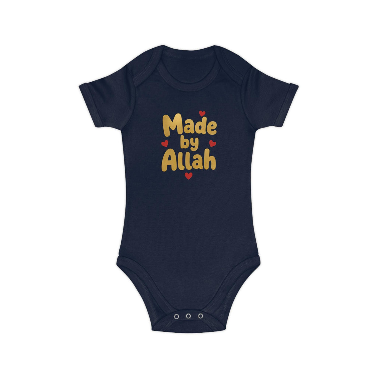 Muslim Baby Bodysuit | Made by Allah, 100% Cotton Islamic Gift