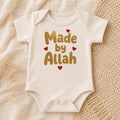 Muslim Baby Bodysuit | Made by Allah, 100% Cotton Islamic Gift