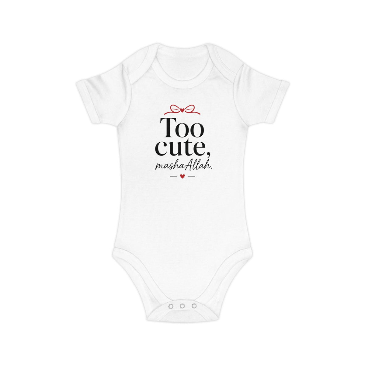 Muslim Baby Girl Onesie | MashaAllah Cotton Bodysuit, Islamic Gift