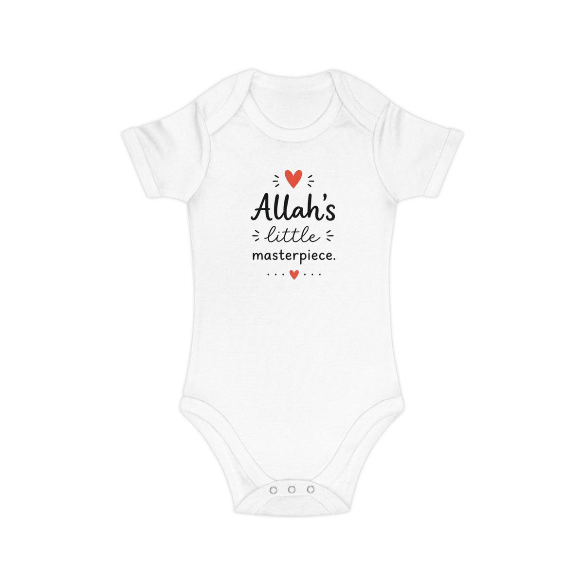 Muslim Baby Bodysuit | Allah's Little Masterpiece, 100% Cotton Islamic Gift