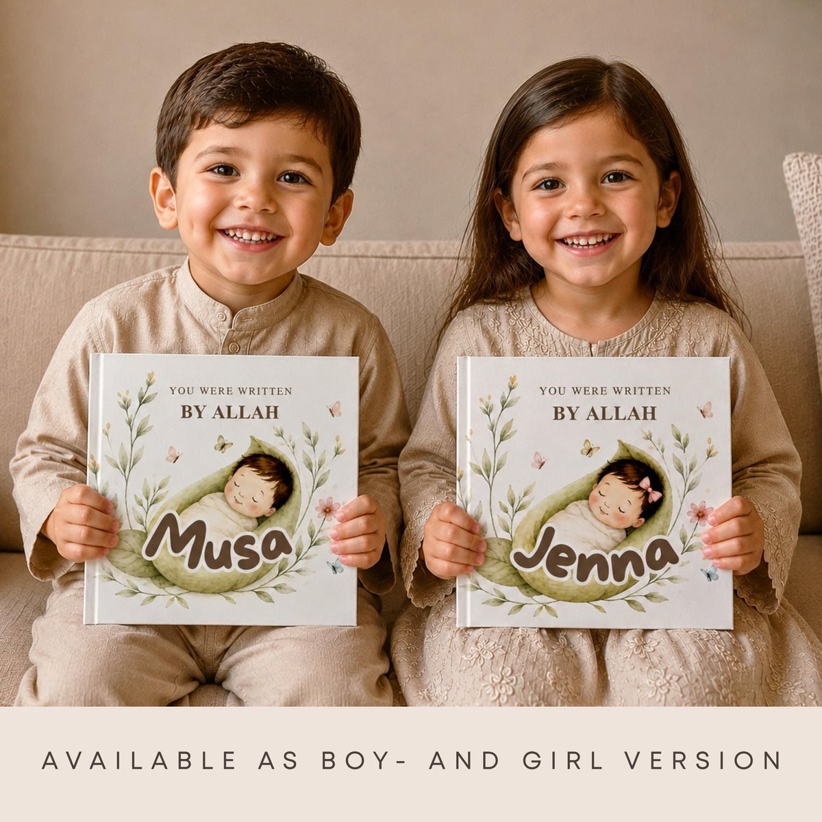 Custom Storybook for Girls | personalized islamic gift | Muslim Baby Girl Gift | Islamic Gift for Baby | Eid Gift for children