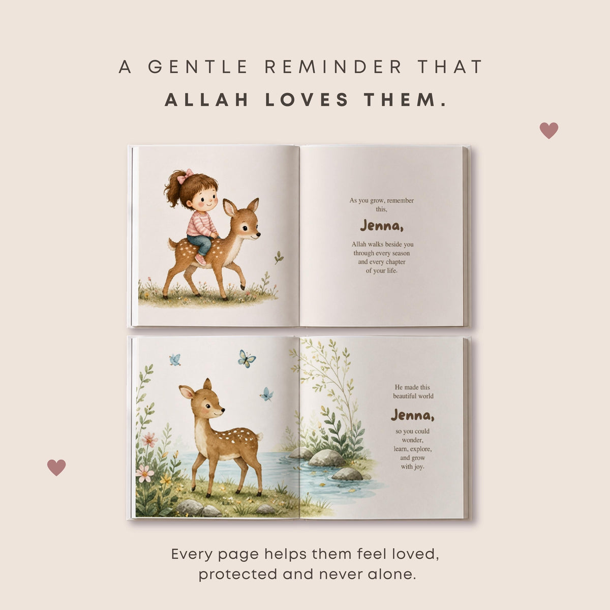 Custom Storybook for Girls | personalized islamic gift | Muslim Baby Girl Gift | Islamic Gift for Baby | Eid Gift for children