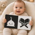 Personalized islamic Baby Gift - black and white Newborn High-Contrast Book | Newborn Visual Stimulation | Muslim Baby Favor