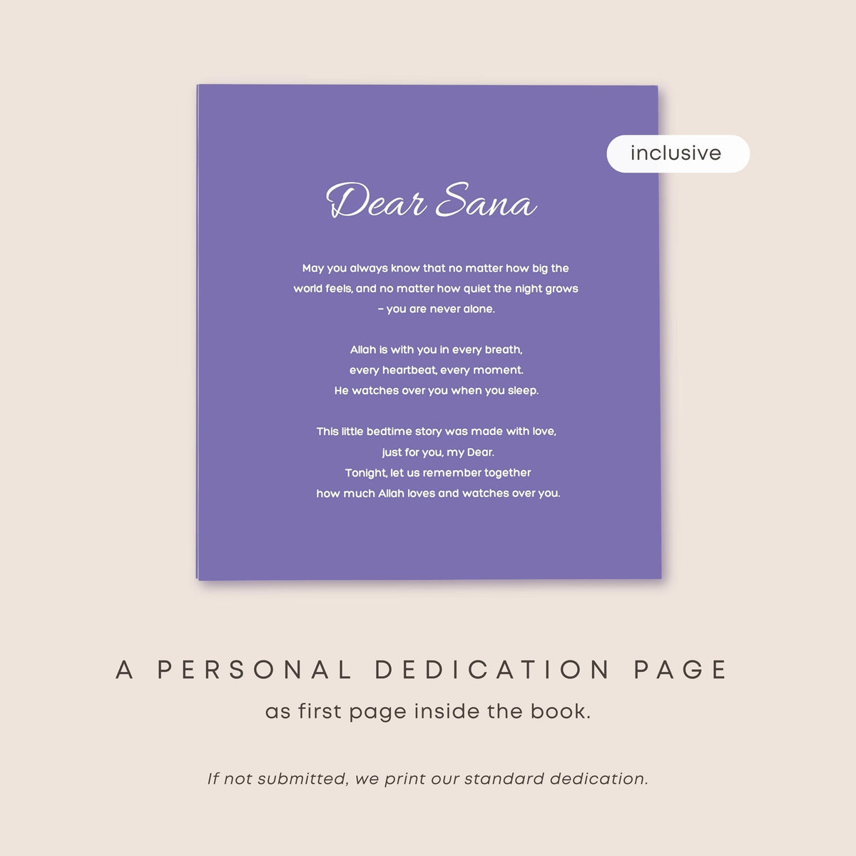 Personalized Islamic Aqiqah Gift | Muslim Storybook for Girls | Bedtime Keepsake, Allah's Love Story