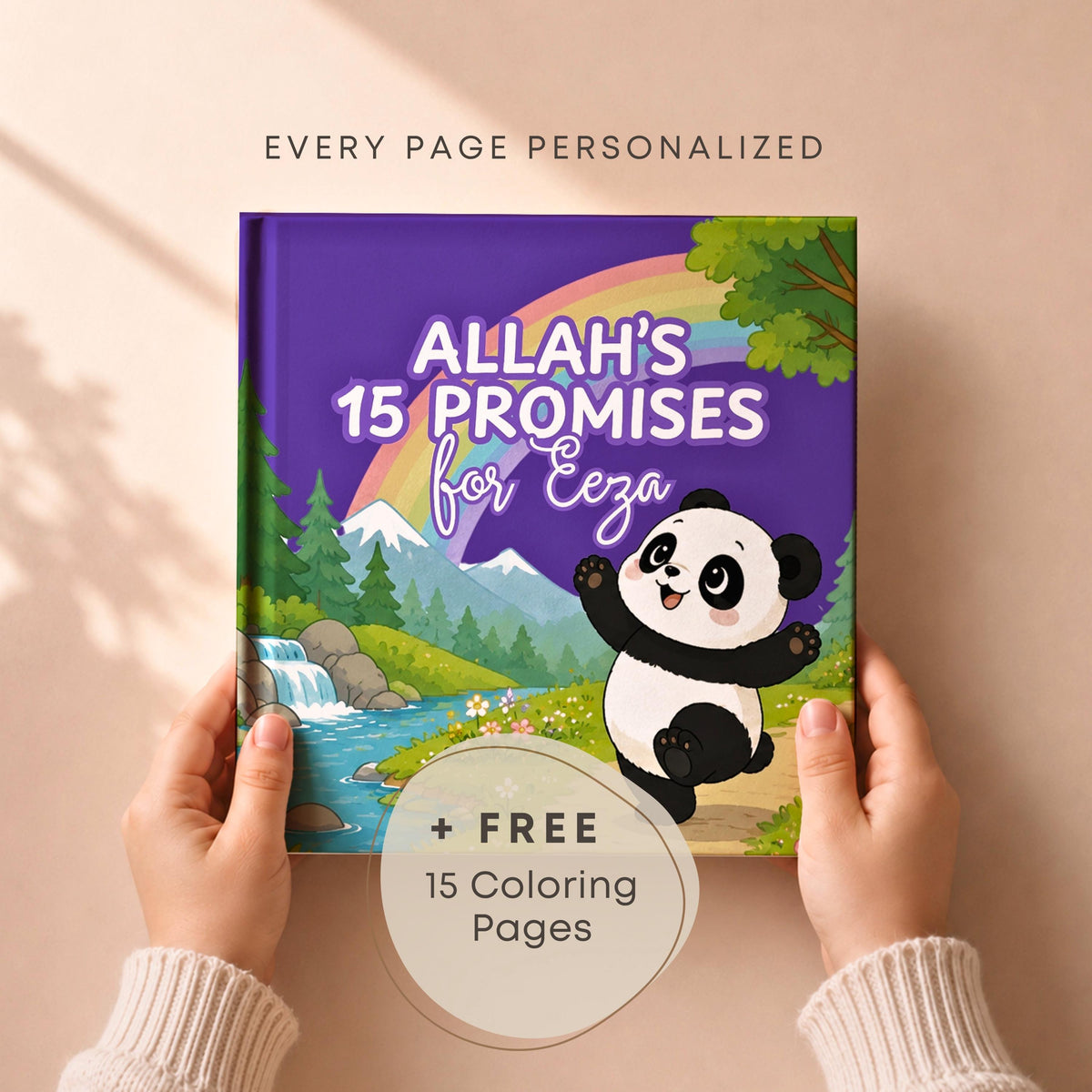 Personalized Islamic Toddler Book, Allah's Promises, Muslim Child Keepsake (Digital Download)