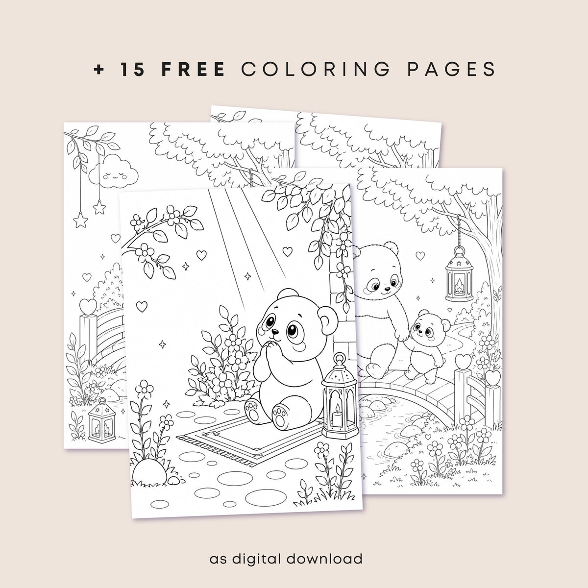 Personalized Islamic Toddler Book | Allah's 15 Promises Storybook (Physical Book + Digital Bonus)