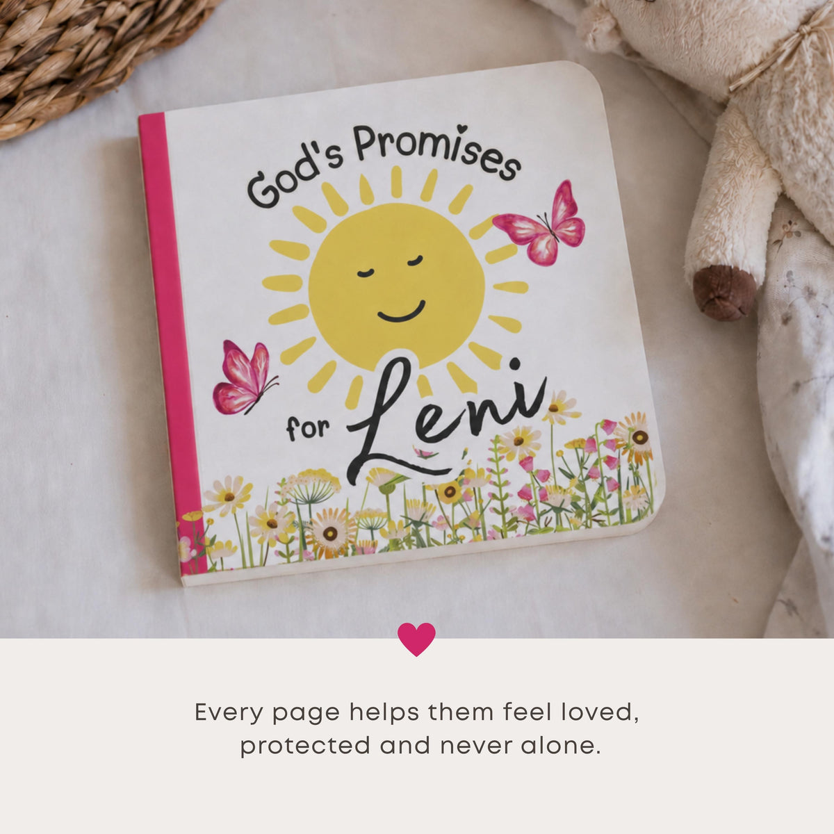 Personalized God's Promises Board Book, Baby Naming Keepsake, Bedtime Story