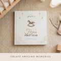 Personalized Islamic Baby Memory Book - First Year Milestone Keepsake (Hardcover)