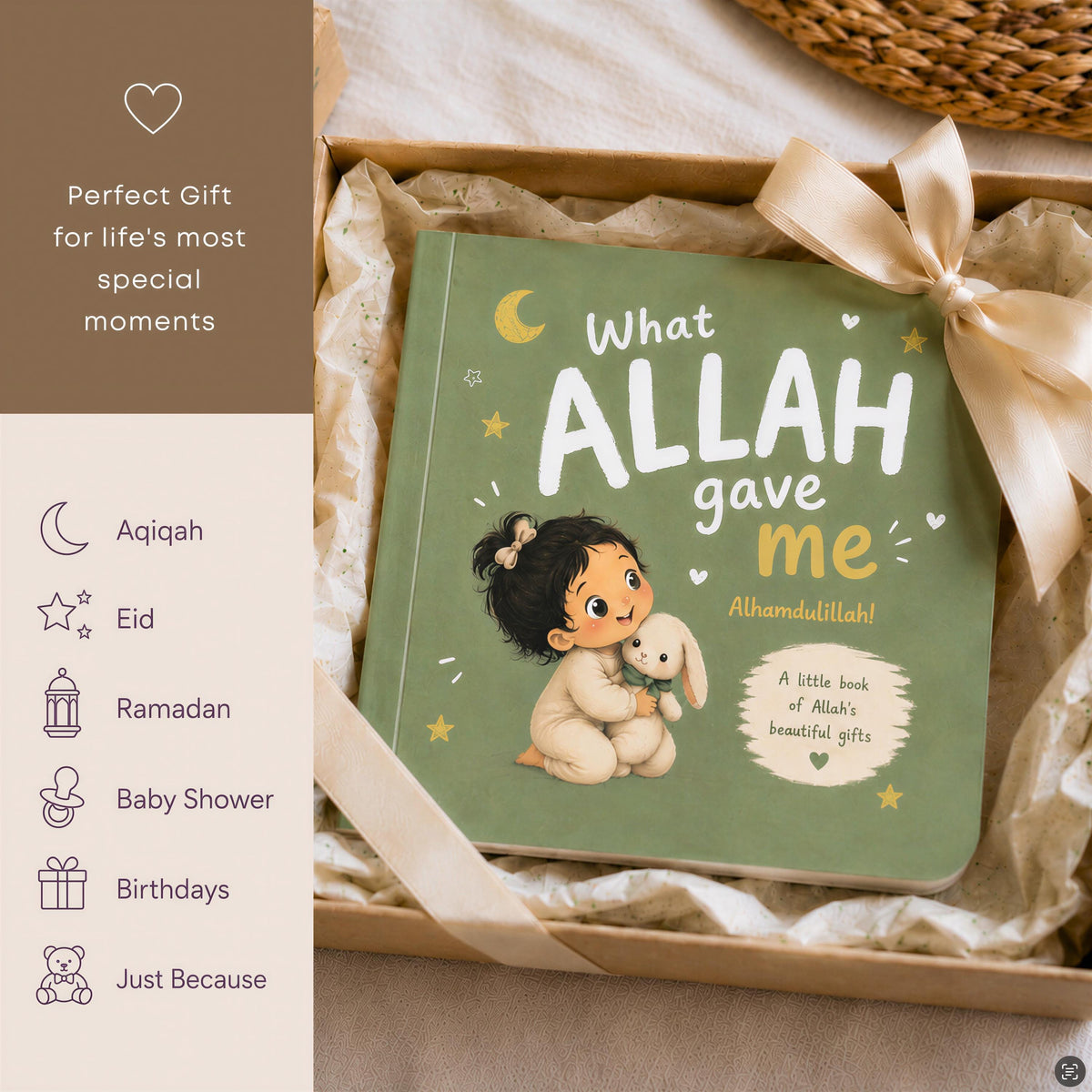 Islamic Board Book for Toddlers | Baby Blessing Gratitude Book