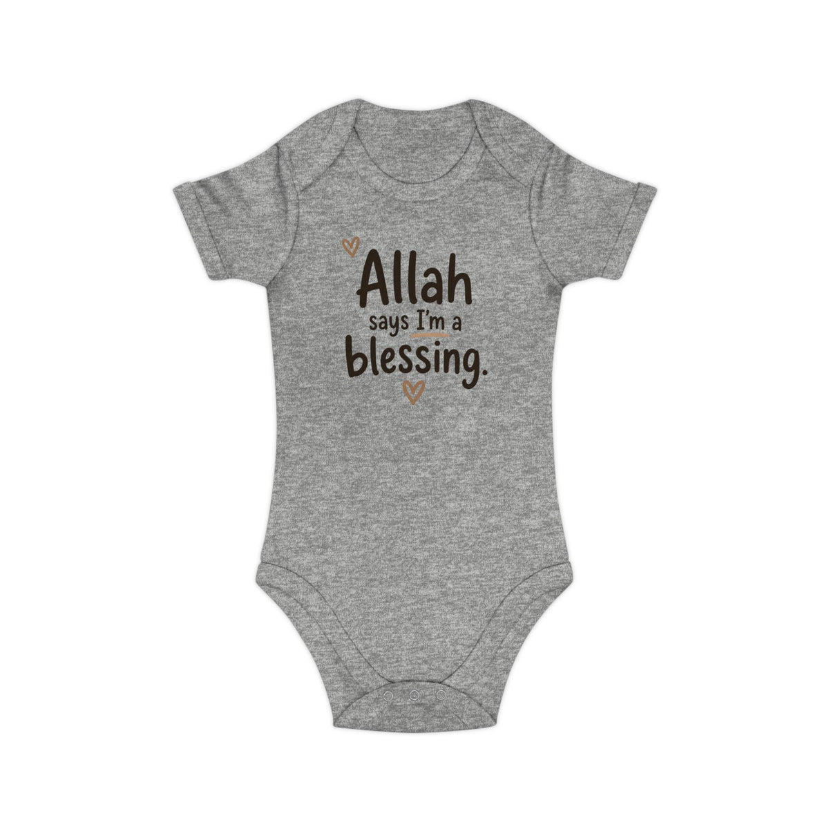 Islamic Baby Bodysuit | Allah Says I'm A Blessing, 100% Cotton Gift