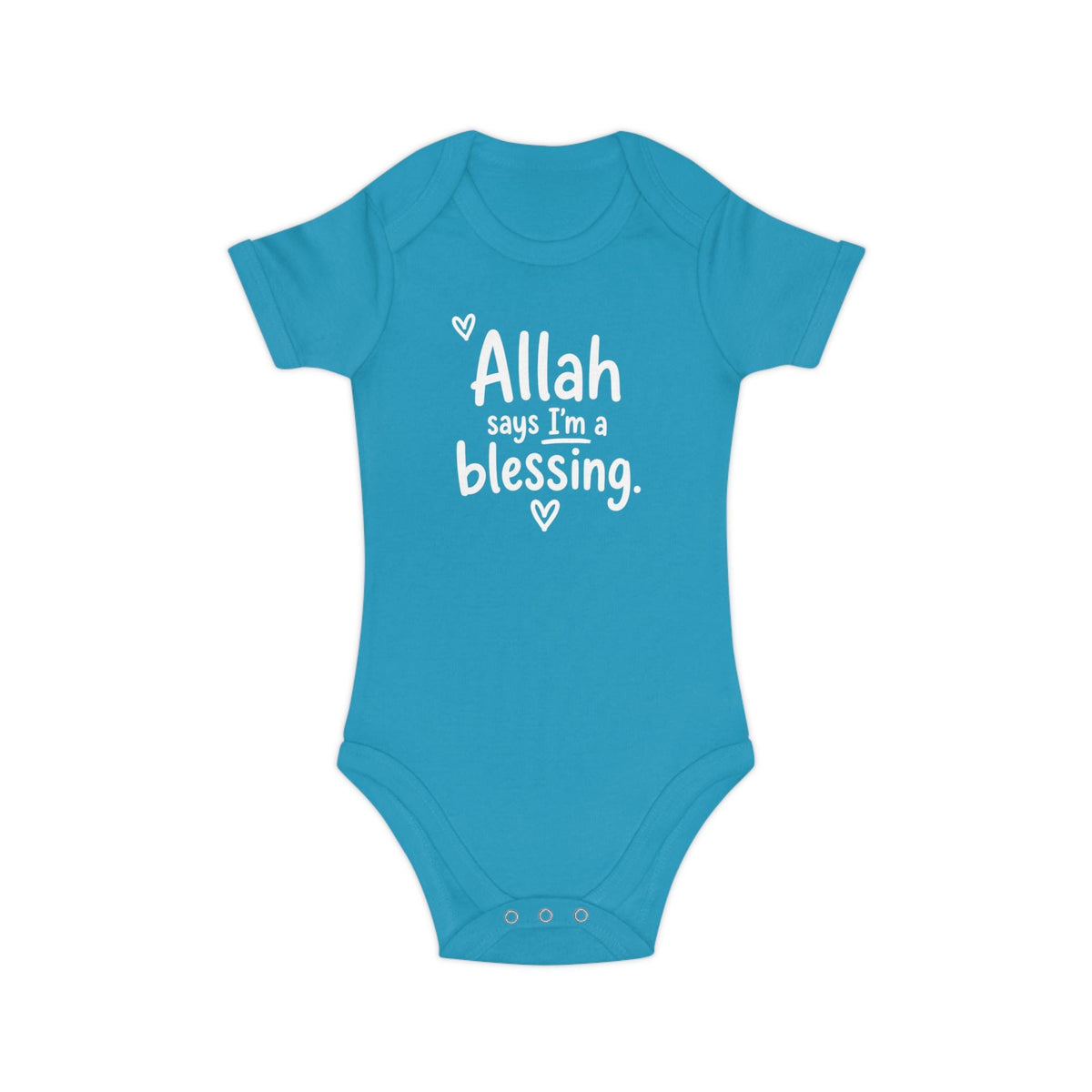 Islamic Baby Bodysuit | Allah Says I'm A Blessing, 100% Cotton Gift