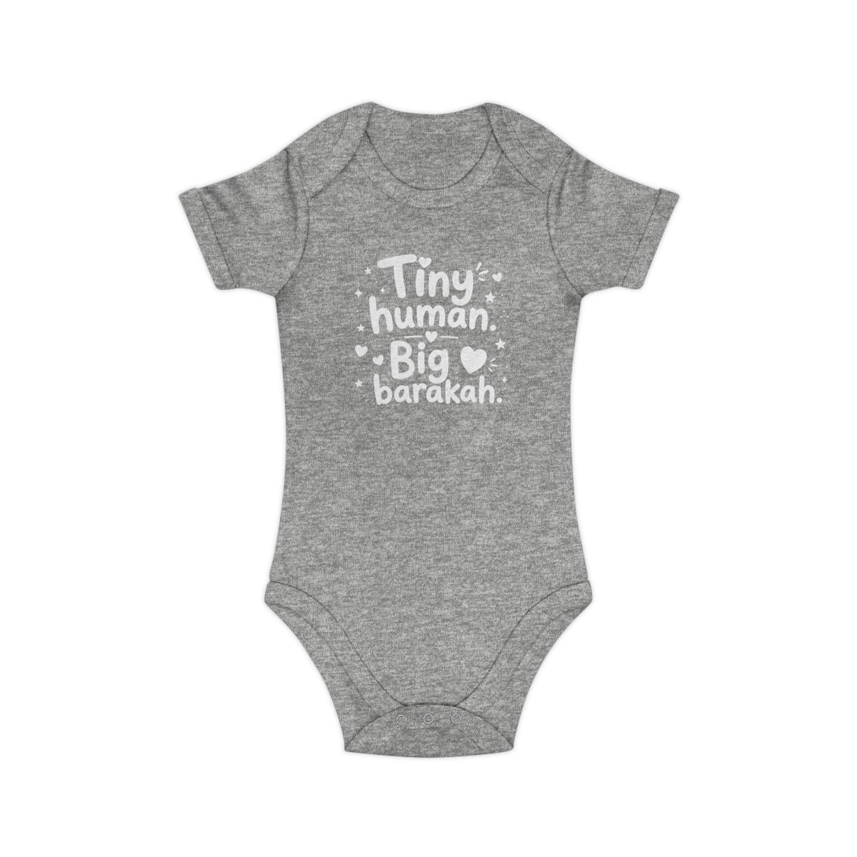 Islamic Baby Bodysuit | Tiny Human Big Barakah, 100% Cotton