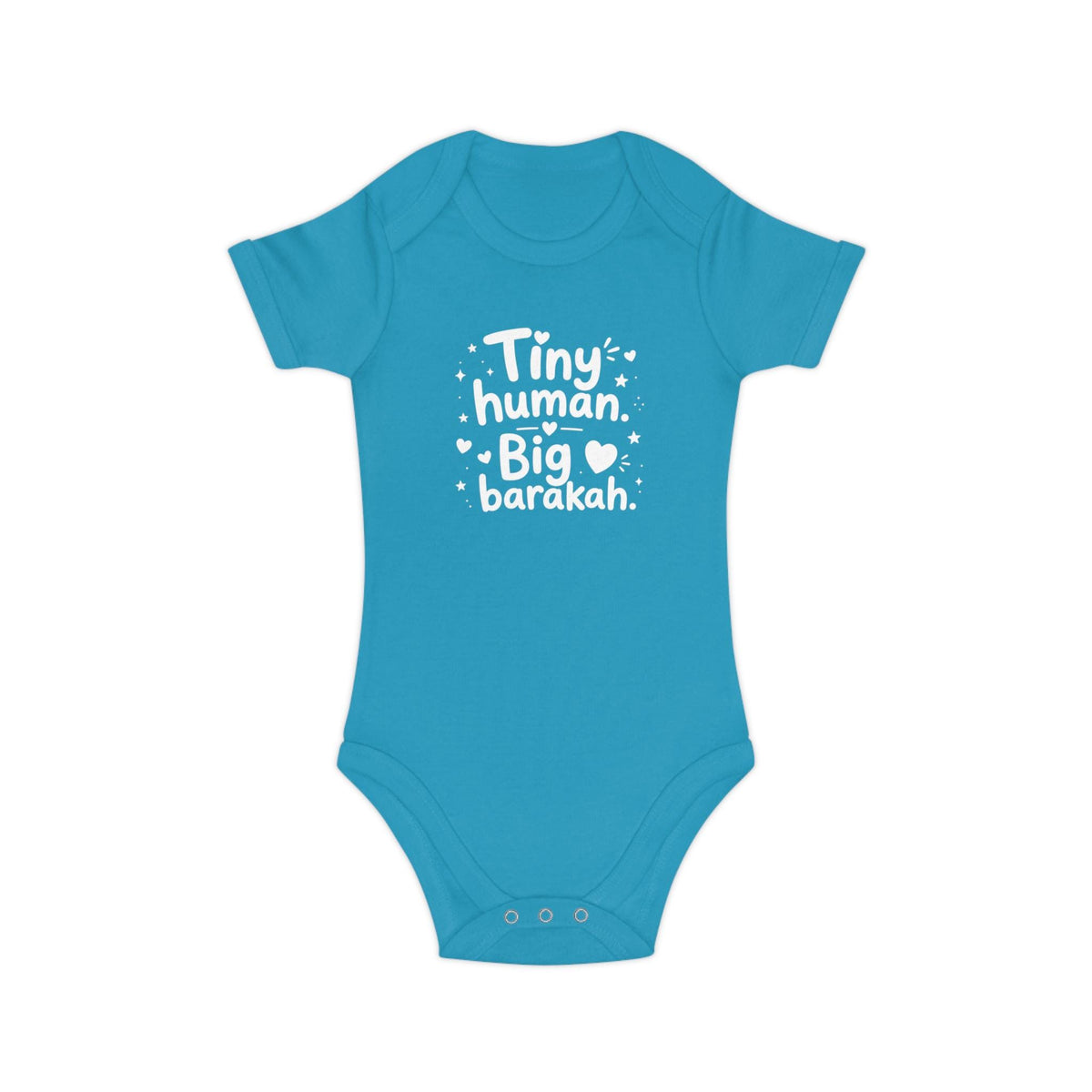 Islamic Baby Bodysuit | Tiny Human Big Barakah, 100% Cotton