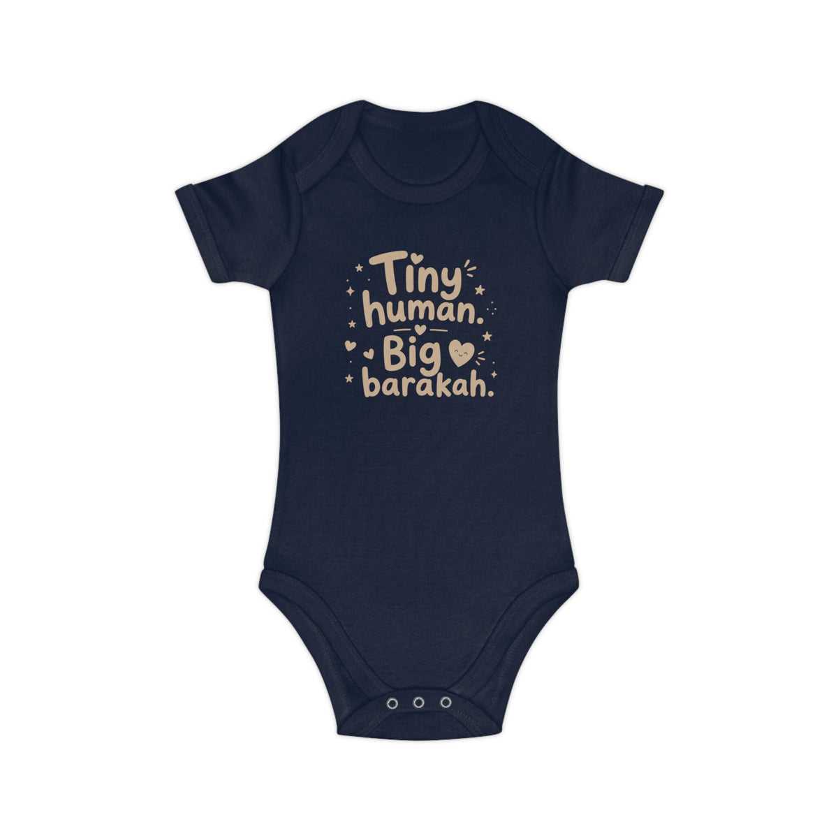 Islamic Baby Bodysuit | Tiny Human Big Barakah, 100% Cotton