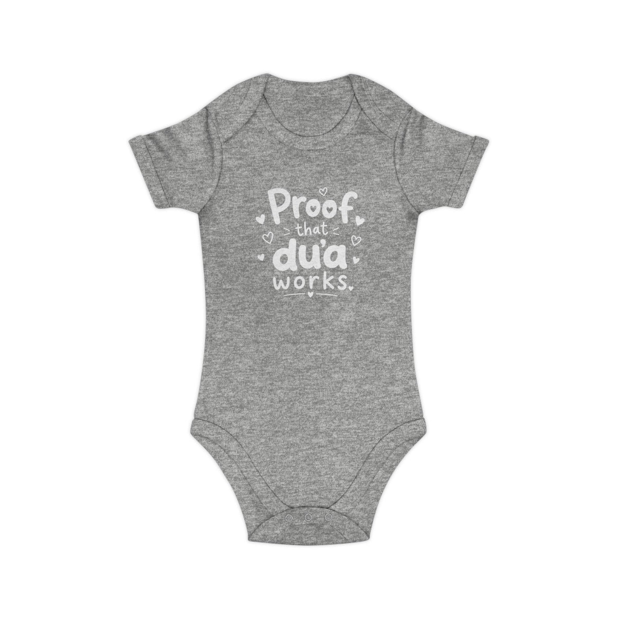 Islamic Baby Bodysuit | Proof Dua Works, Organic Cotton Newborn Gift
