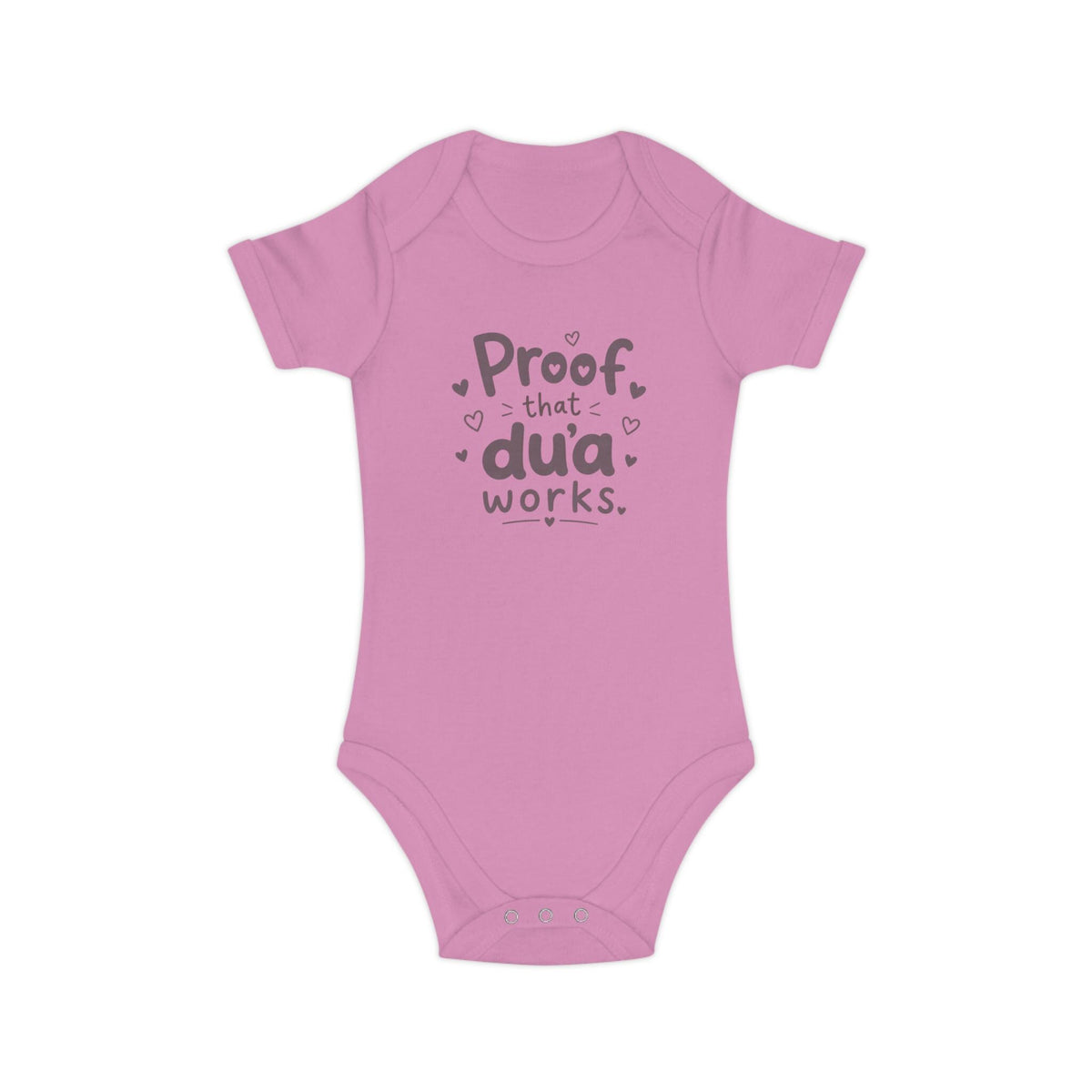 Islamic Baby Bodysuit | Proof Dua Works, Organic Cotton Newborn Gift