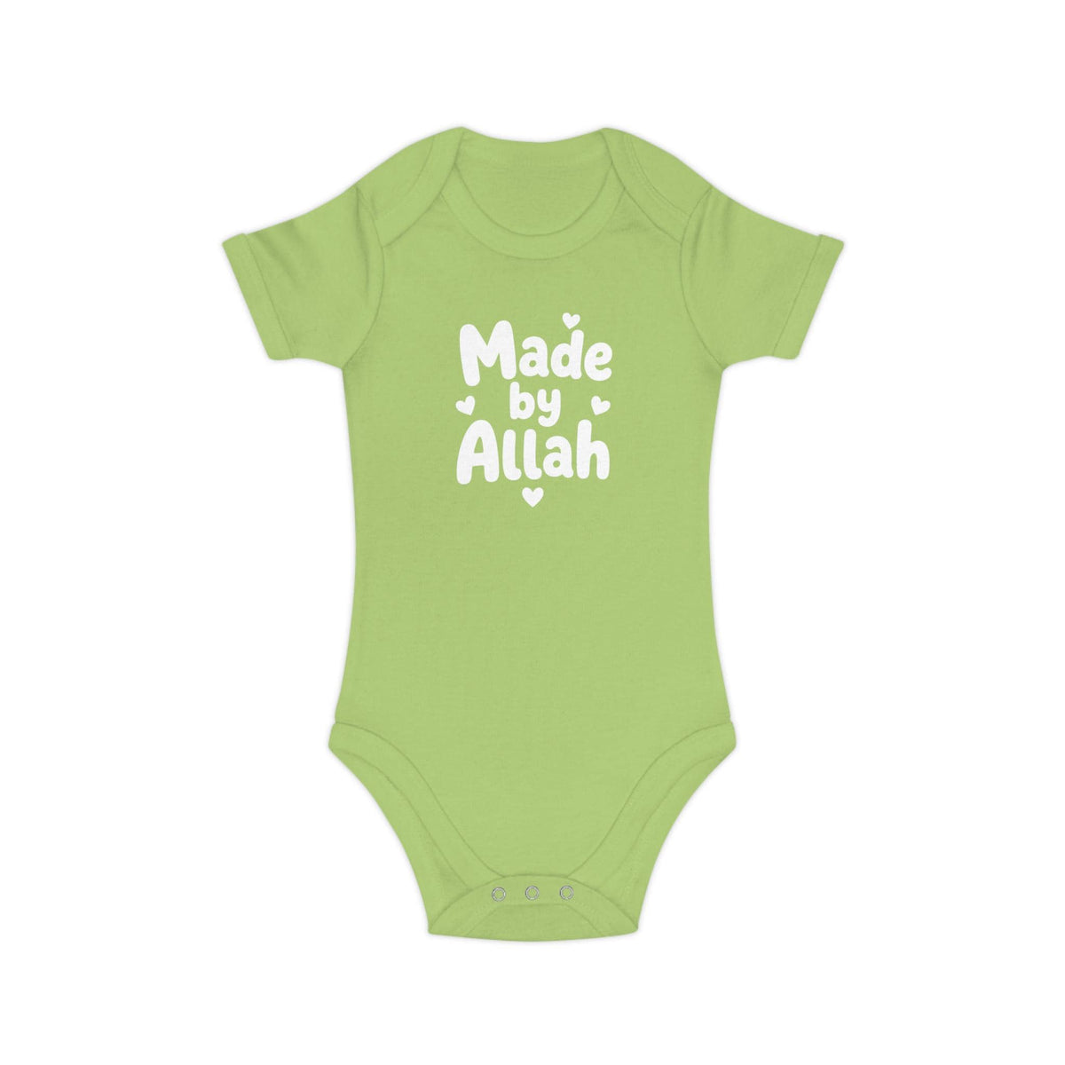 Muslim Baby Bodysuit | Made by Allah, 100% Cotton Islamic Gift
