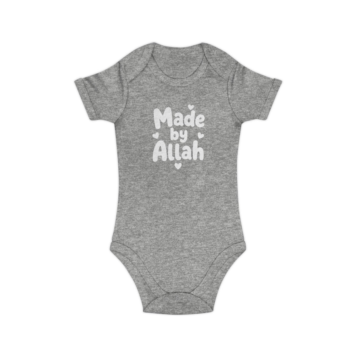 Muslim Baby Bodysuit | Made by Allah, 100% Cotton Islamic Gift