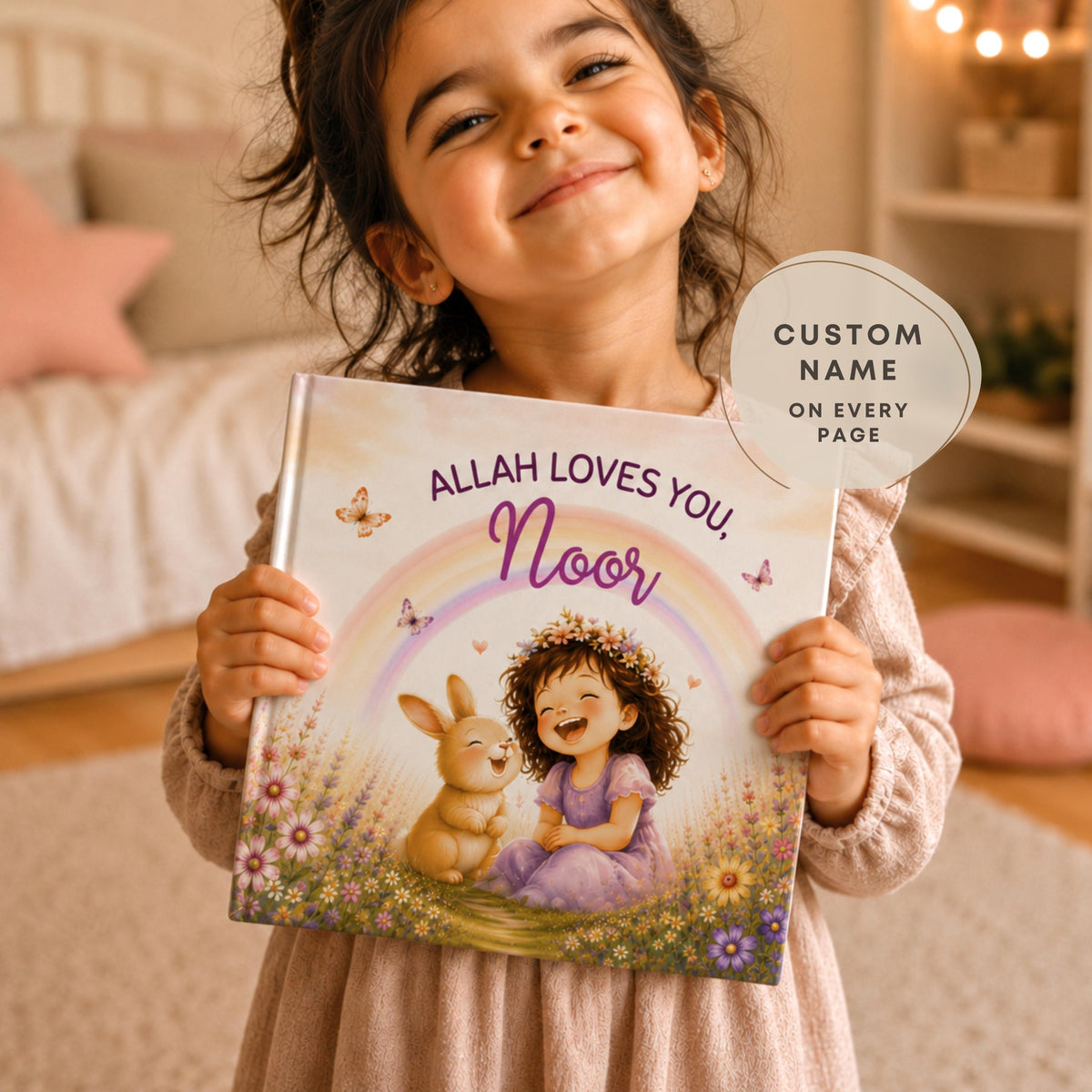 Unique personalized Story book gift for Girls - Customized bedtime story | Gift from Allah | Newborn Keepsake | Eid Gift Girls