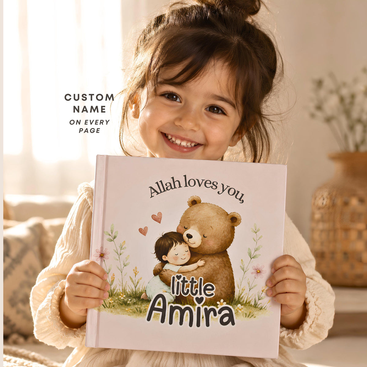 Personalized Islamic Storybook for Girls - Personalized Baby Book | Baby Shower Keepsake | Custom Baby Book | Eid Gift Girls