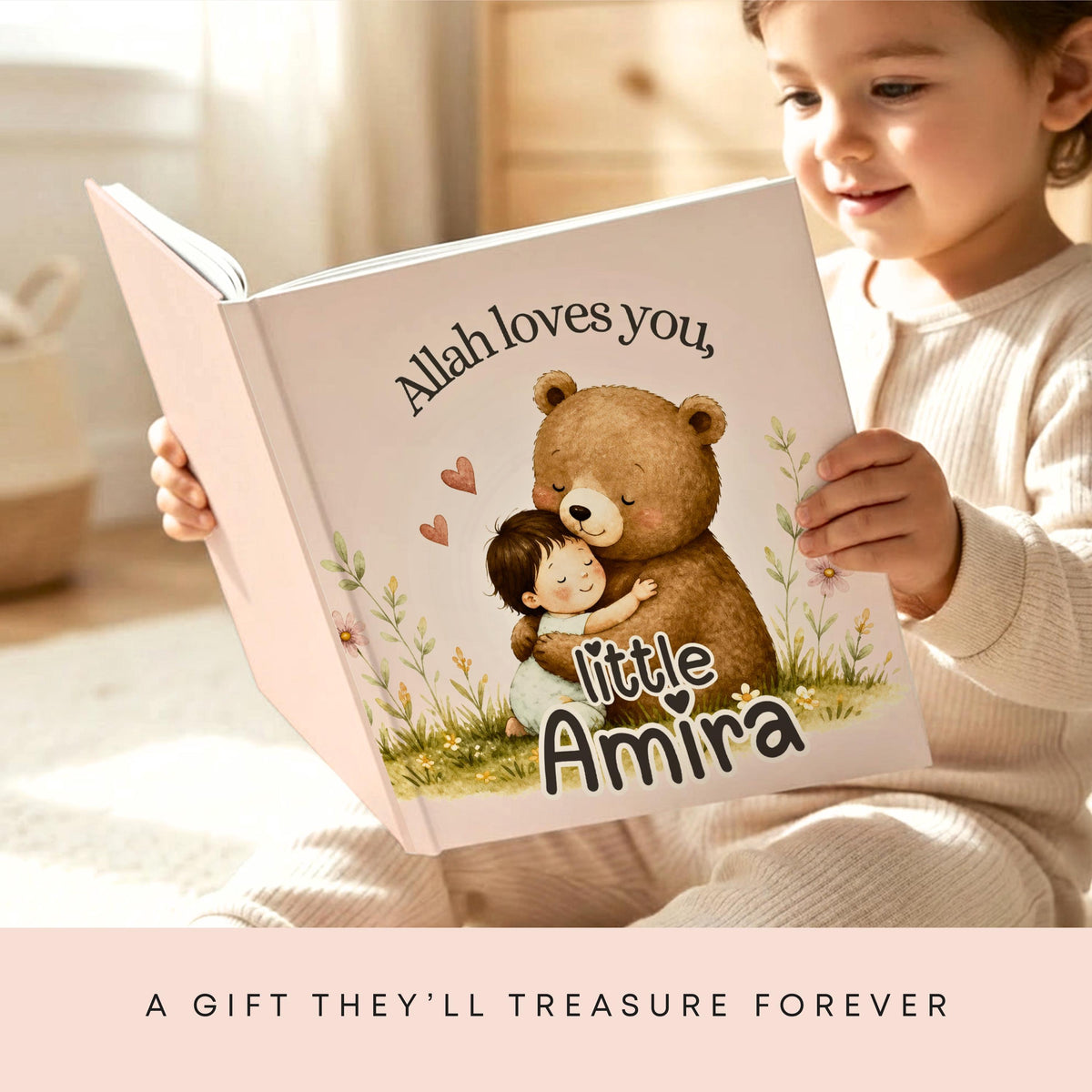 Personalized Islamic Storybook for Girls - Personalized Baby Book | Baby Shower Keepsake | Custom Baby Book | Eid Gift Girls