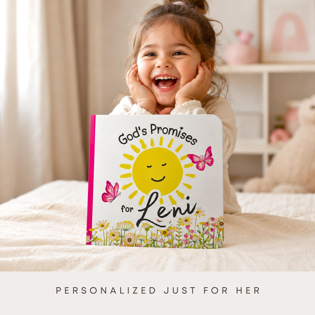 Personalized God's Promises Board Book, Baby Naming Keepsake, Bedtime Story