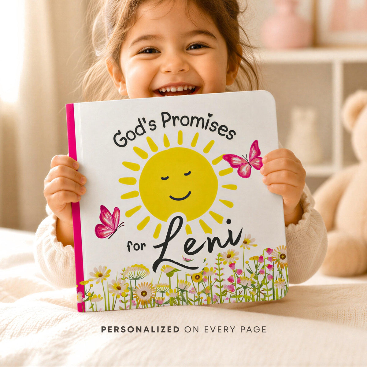 Personalized God's Promises Board Book, Baby Naming Keepsake, Bedtime Story