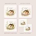Personalized Sibling Storybook | Baptism Gift for Boys, Girls, Twins