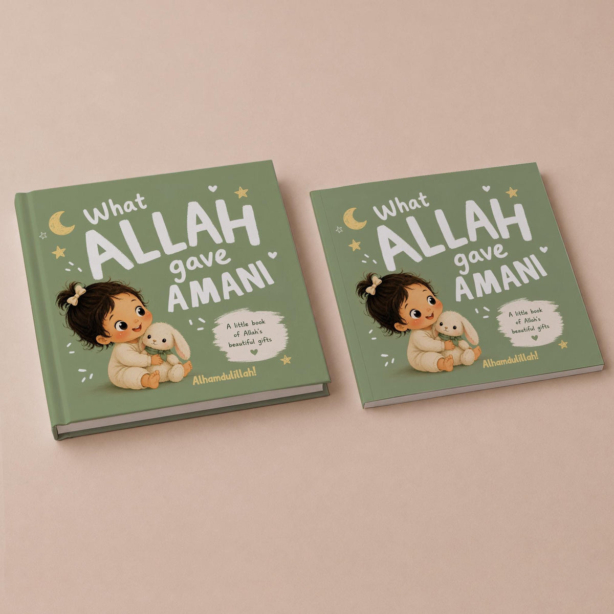Aqiqah gift - Personalized First Book for Girls | Personalized Board Book | Custom Muslim Baby Gift | Islamic one year old birthday gift