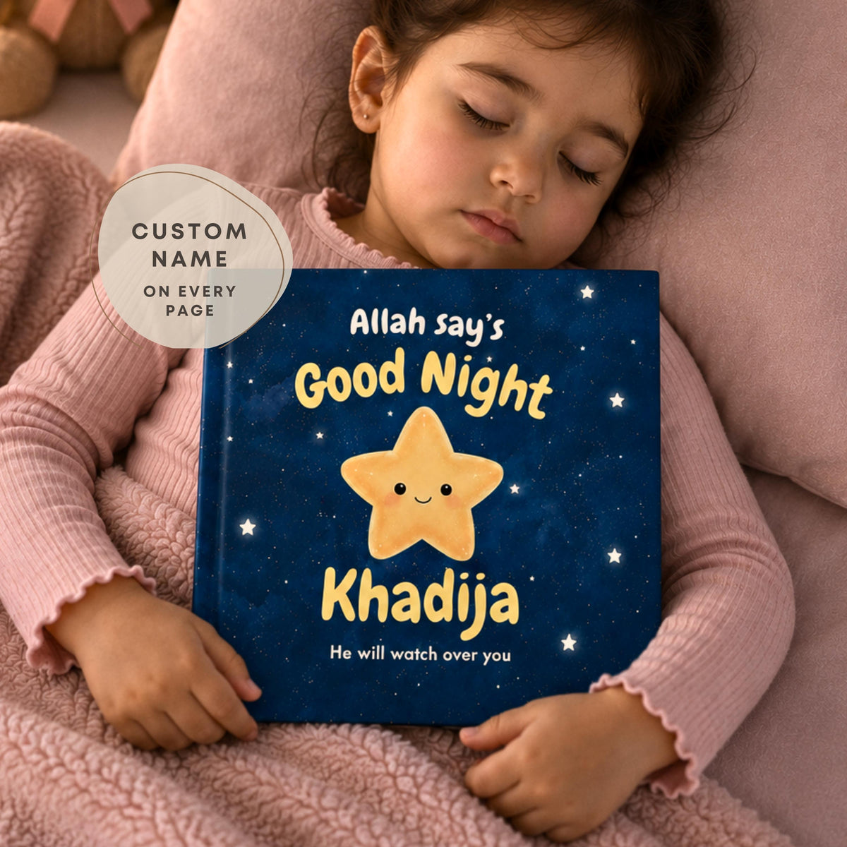 Unique islamic Bedtime Story - personalized Aqiqah gift - children's book Muslim