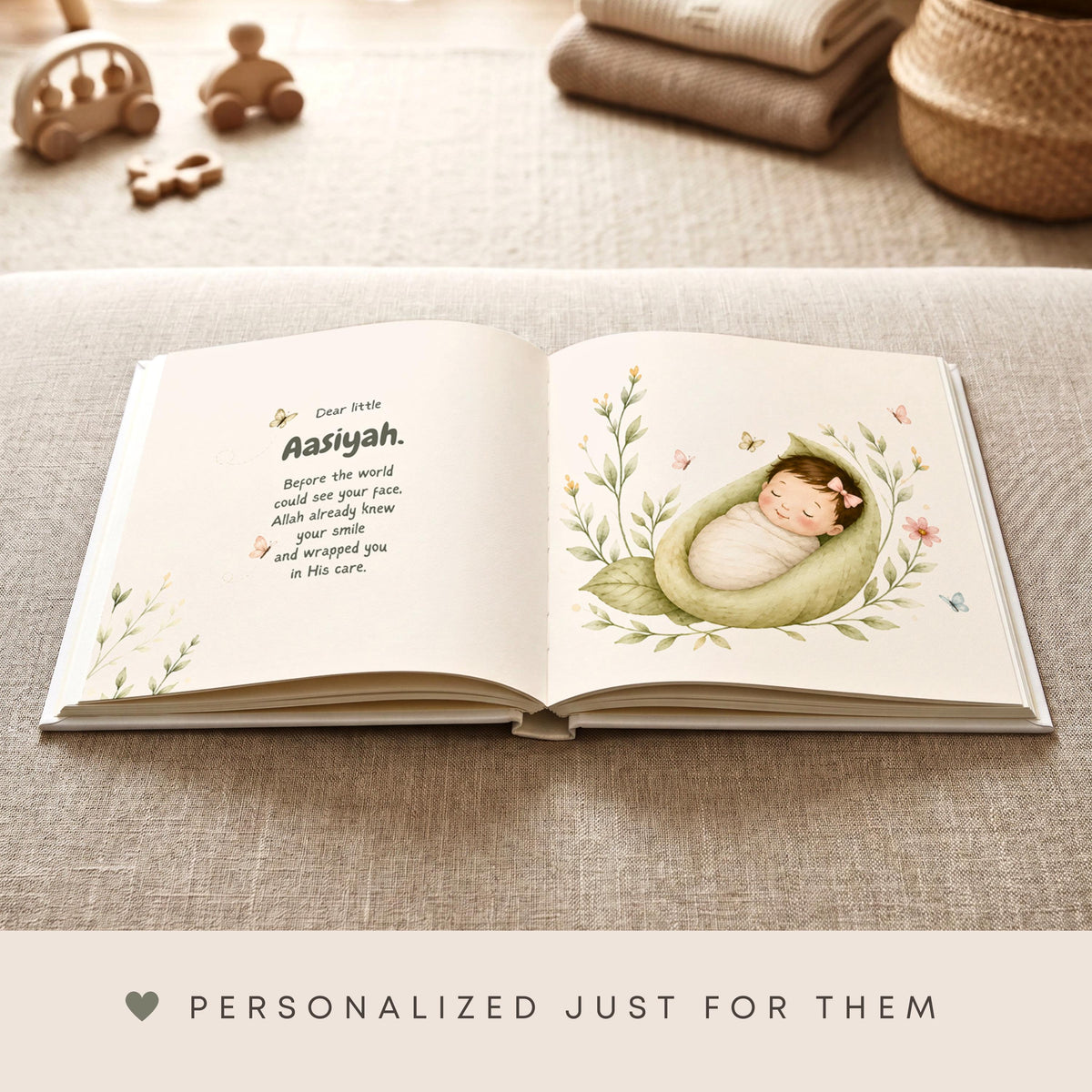 Religious baby gift | Personalized Islamic Baby Storybook - Muslim Baby Gift | First Year Baby Book | Islamic Baby Gifts for Eid