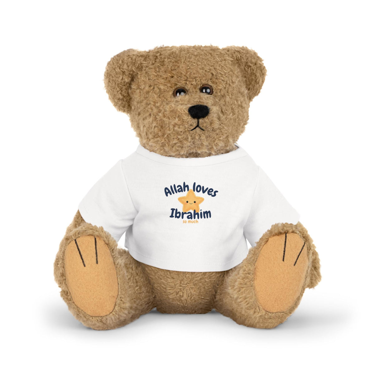 Personalized Islamic Teddy Bear | Muslim Baby Gift | Allah Loves You Plush Toy | Aqiqah Gift | Eid Gift for Baby | Islamic Newborn Keepsake