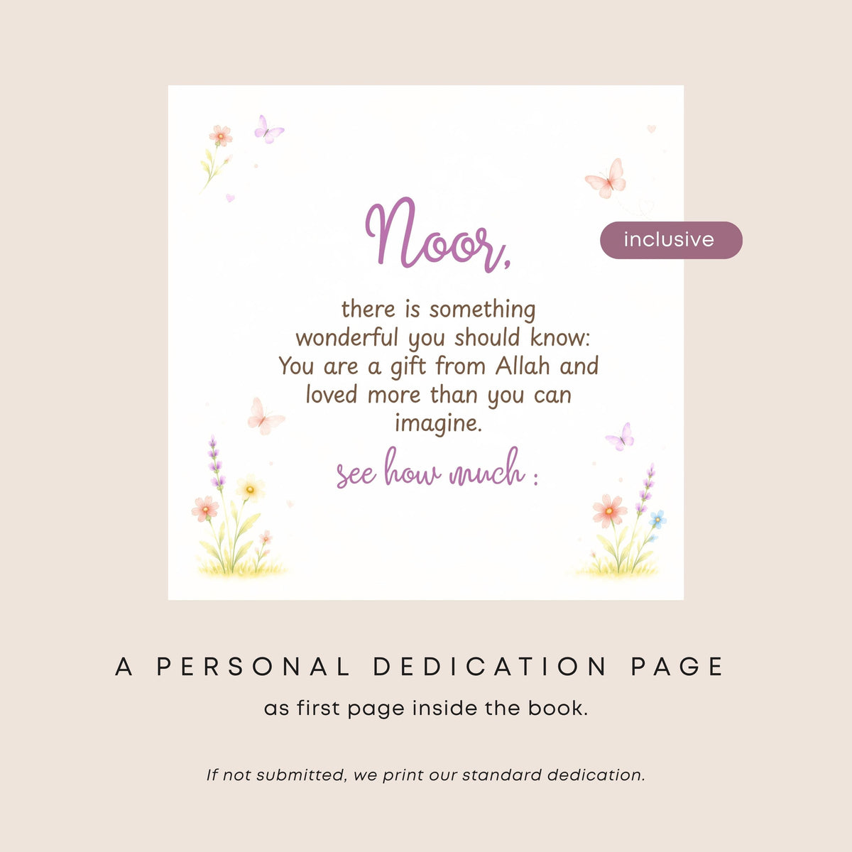 Unique personalized Story book gift for Girls - Customized bedtime story | Gift from Allah | Newborn Keepsake | Eid Gift Girls