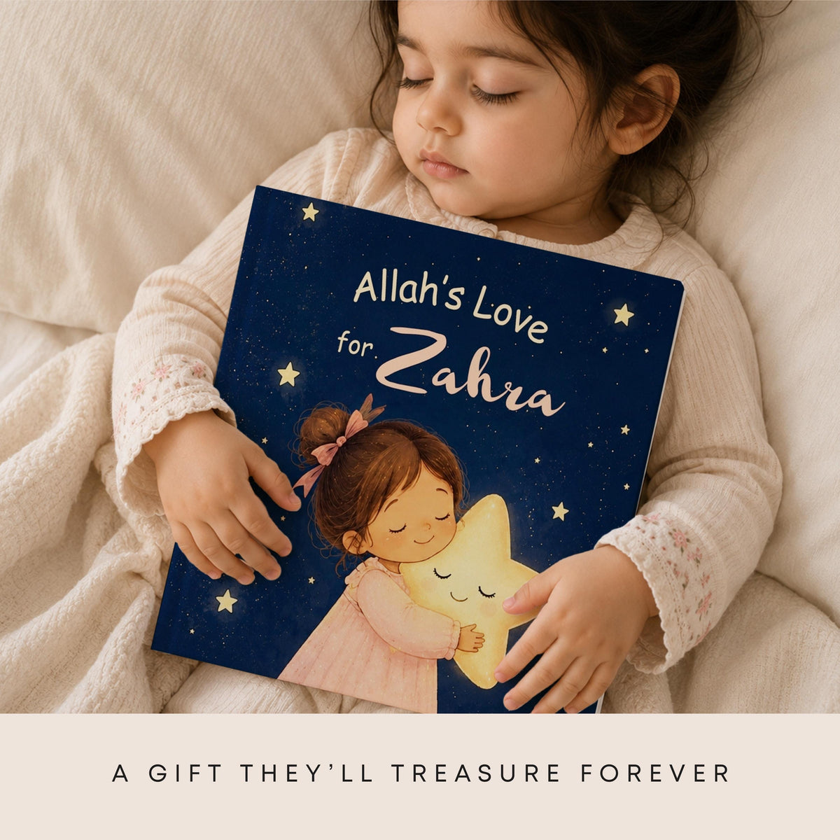 Unique Personalized Islamic Children's Story Book | Rhyming Bedtime Tale | Allah Keepsake | Eid Gift for Girls